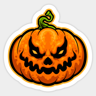 halloween pumkin head Sticker